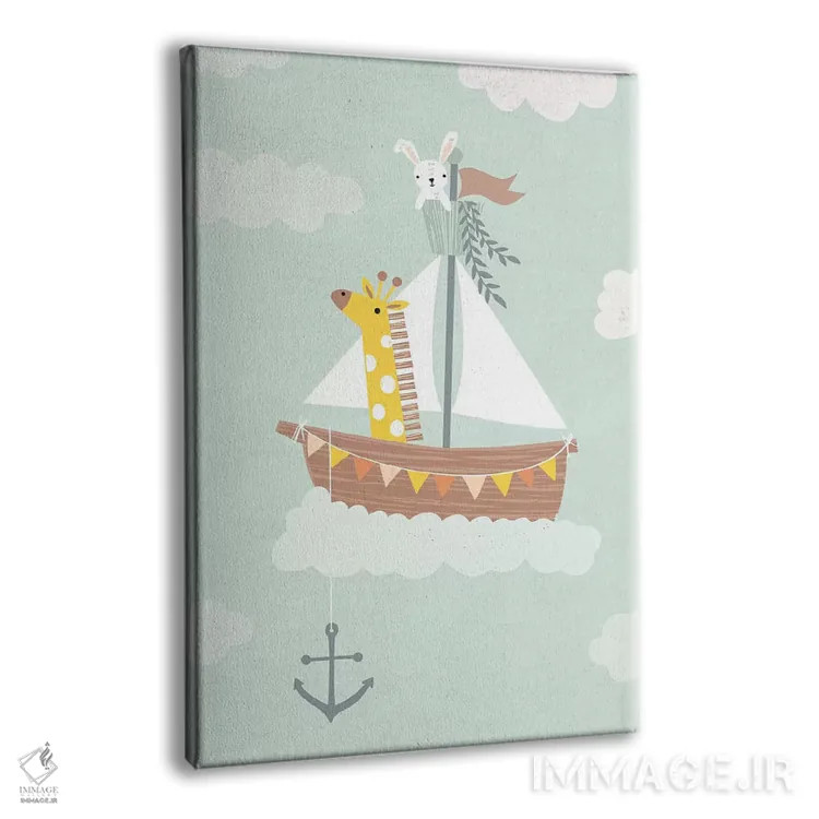 تابلو ماجراجویی نوزاد در انتظار III اثر کارولین آلفردز - نمای پرسپکتیو محصول