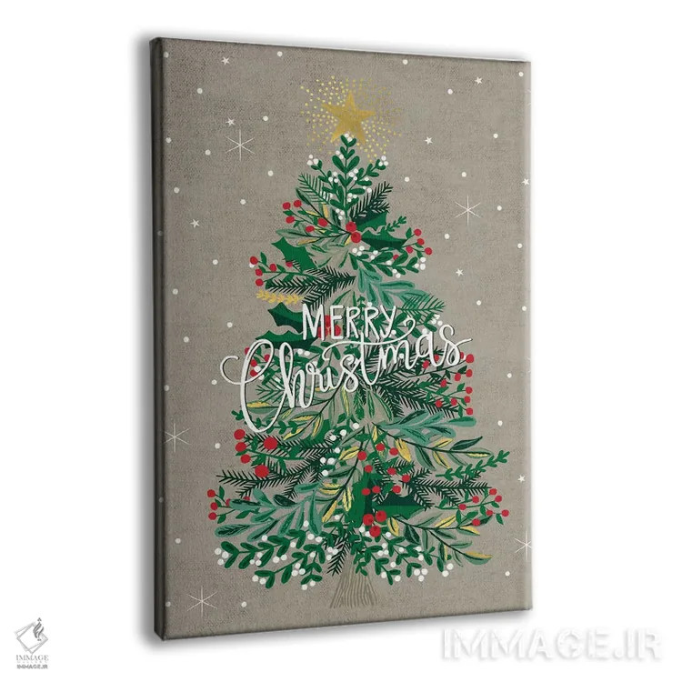 تابلو تزیین کریسمس IV اثر کارولین آلفردز - نمای پرسپکتیو محصول