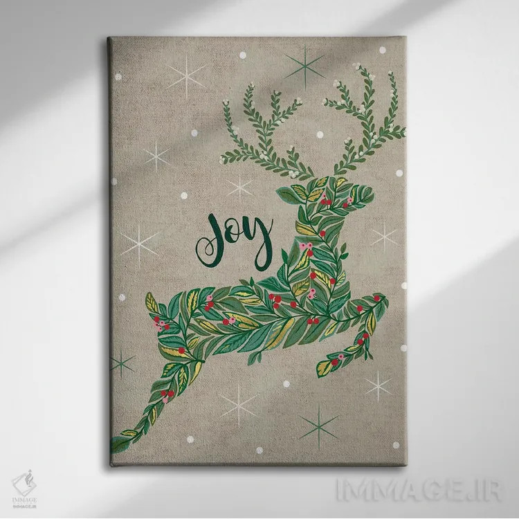 تابلو تزیین کریسمس I اثر کارولین آلفردز - نمای روبهرو روی دیوار