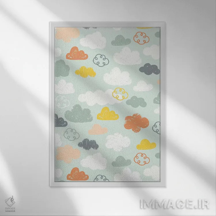 تابلو ماجراجویی نوزاد در انتظار VI اثر کارولین آلفردز - نمای قابدار سفید