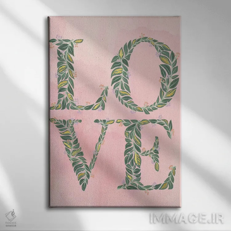 تابلو روز رویایی عروسی اثر کارولین آلفردز - نمای روبهرو روی دیوار