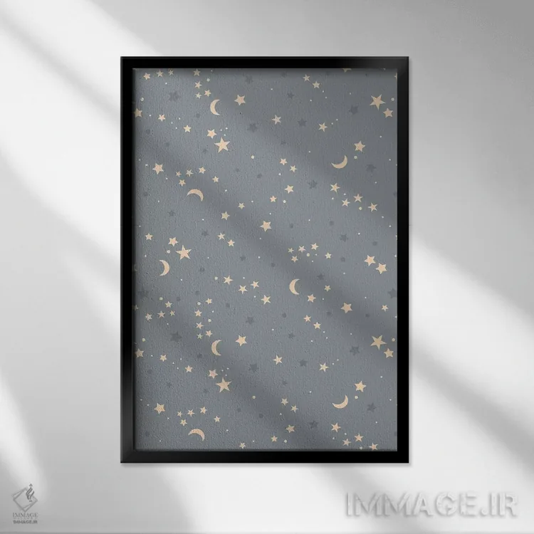 تابلو ماجراجویی نوزاد در انتظار VIII اثر کارولین آلفردز - نمای قابدار مشکی