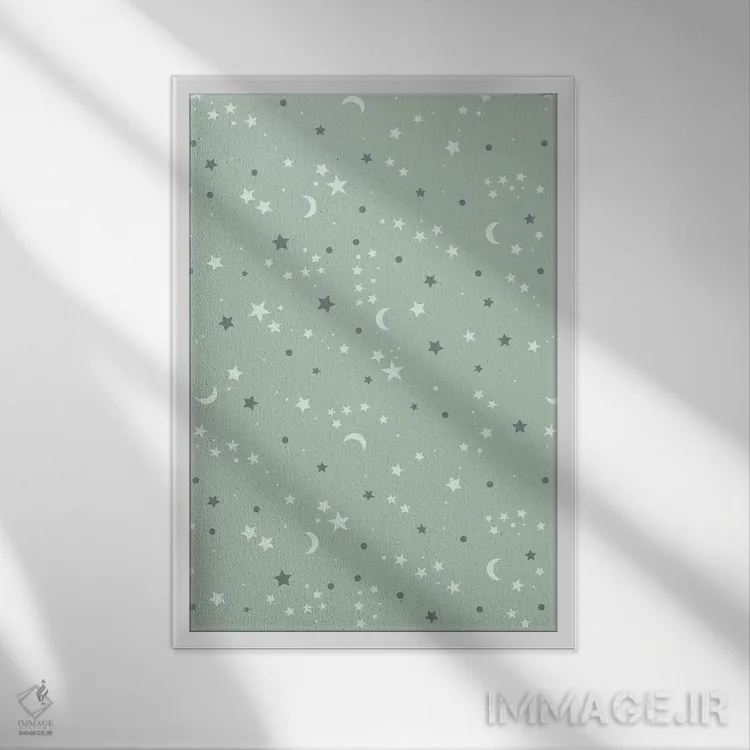 تابلو ماجراجویی نوزاد در انتظار IX اثر کارولین آلفردز - نمای قابدار سفید