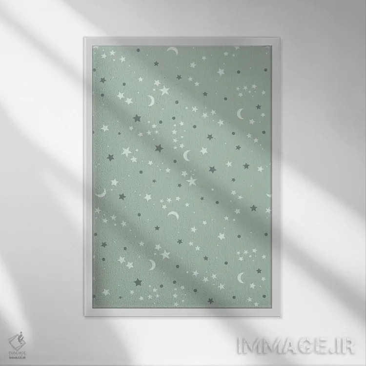 تابلو ماجراجویی نوزاد در انتظار IX اثر کارولین آلفردز - نمای قابدار سفید