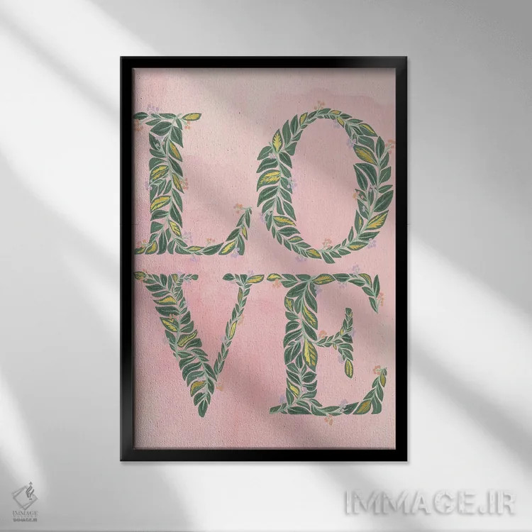 تابلو روز رویایی عروسی اثر کارولین آلفردز - نمای قابدار مشکی