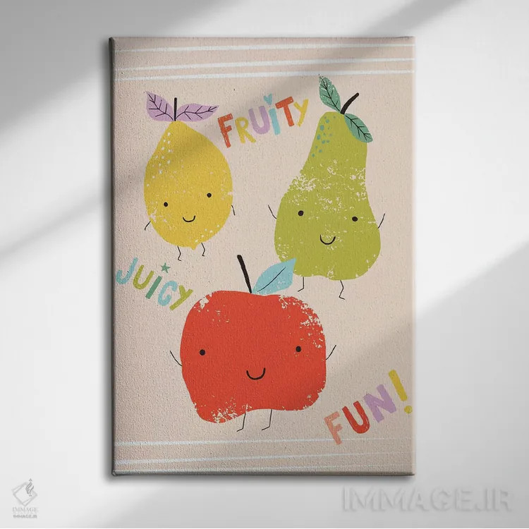 تابلو تفریح میوهای I اثر کارولین آلفردز - نمای روبهرو روی دیوار