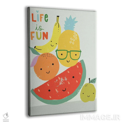 تابلو تفریح میوهای II اثر کارولین آلفردز - نمای پرسپکتیو محصول