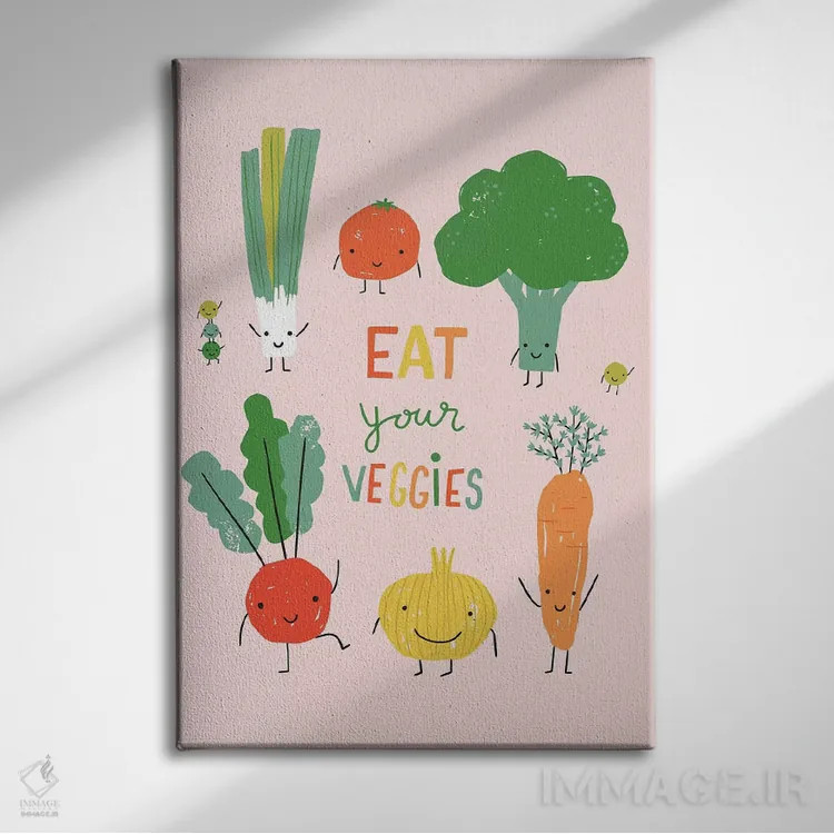 تابلو تفریح میوهای III اثر کارولین آلفردز - نمای روبهرو روی دیوار