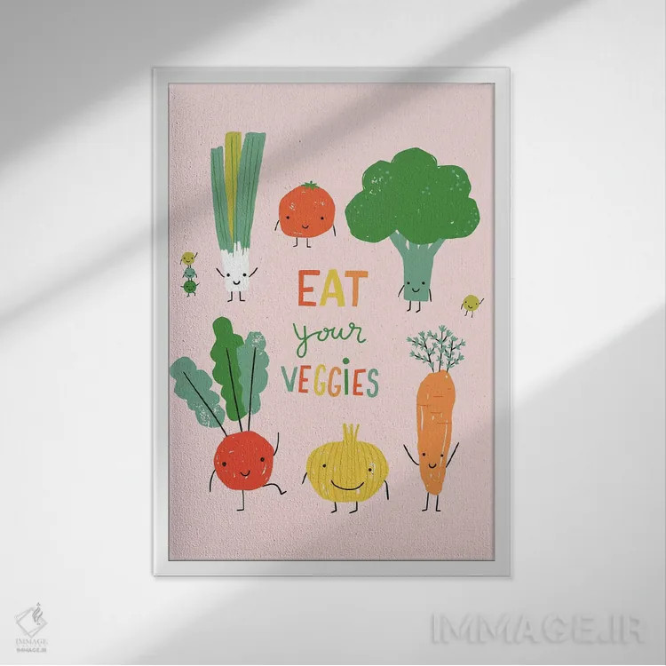 تابلو تفریح میوهای III اثر کارولین آلفردز - نمای قابدار سفید