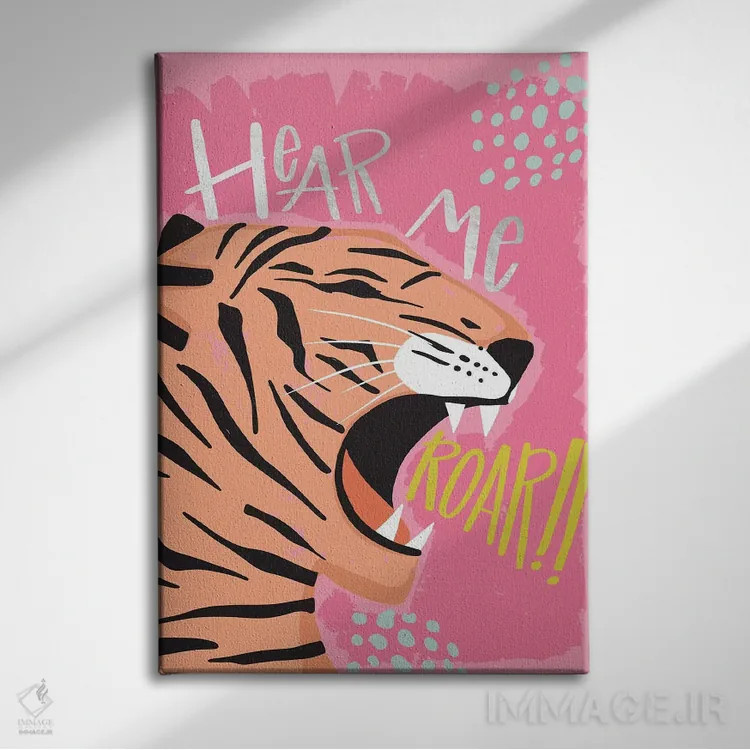 تابلو طبیعت وحشی II اثر کارولین آلفردز - نمای روبهرو روی دیوار