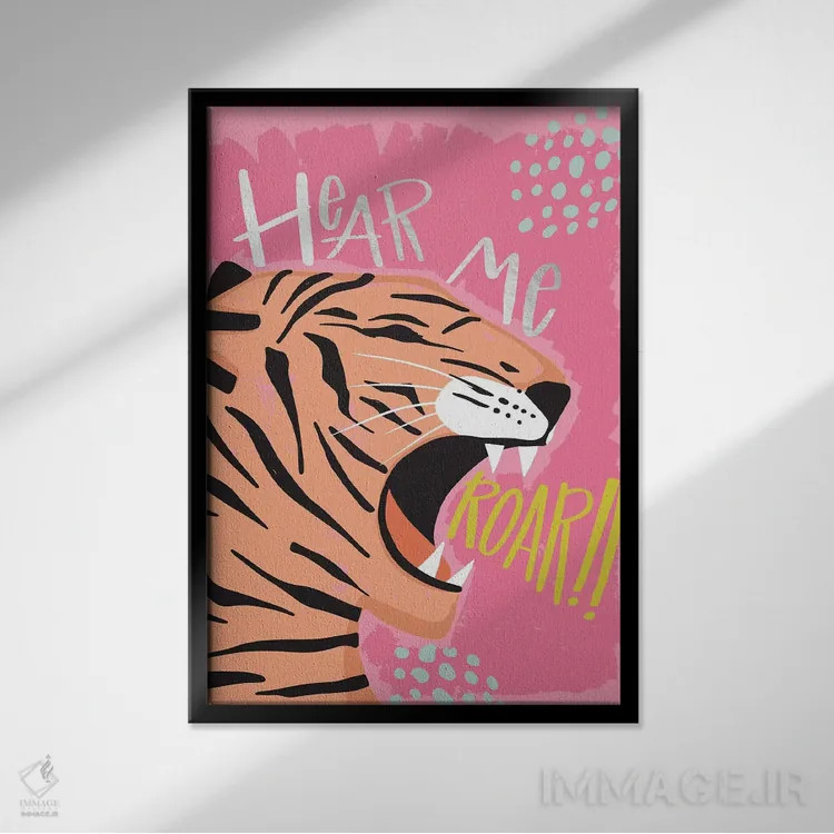 تابلو طبیعت وحشی II اثر کارولین آلفردز - نمای قابدار مشکی