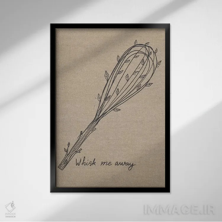 تابلو نوش جان II اثر کارولین آلفردز - نمای قابدار مشکی