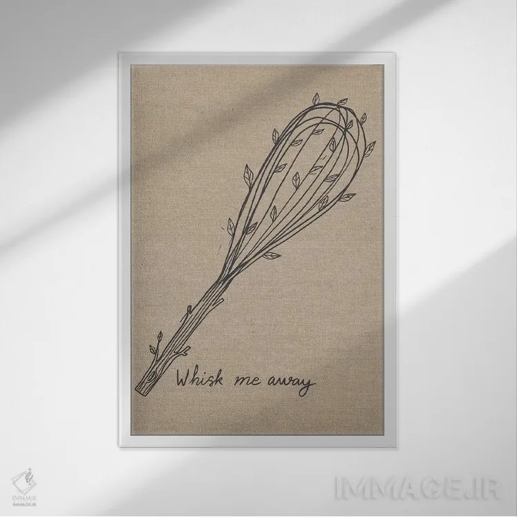 تابلو نوش جان II اثر کارولین آلفردز - نمای قابدار سفید