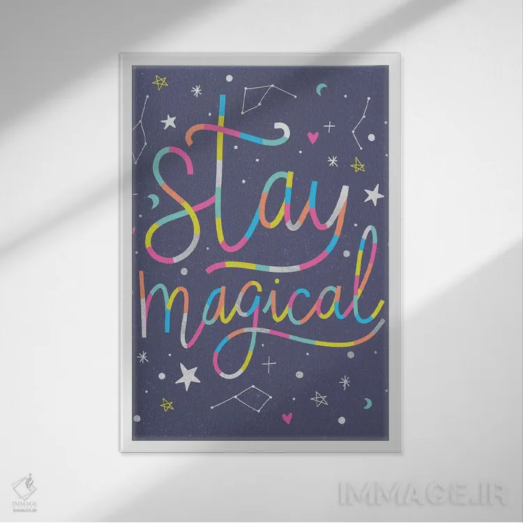 تابلو جادو بساز II اثر کارولین آلفردز - نمای قابدار سفید