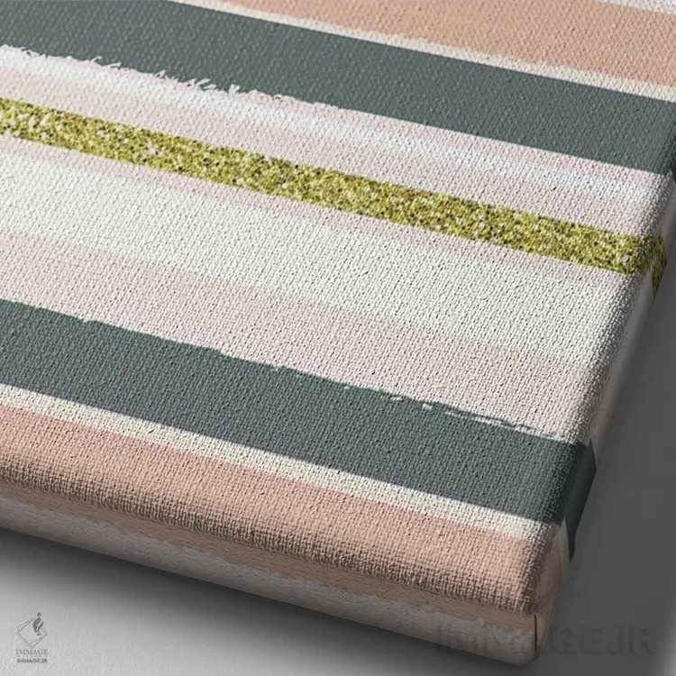 تابلو دختر درخشان VI اثر کارولین آلفردز - نمای نزدیک بافت بوم