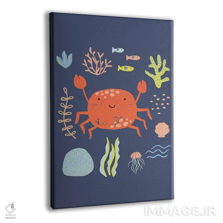 تابلو زیر دریا V اثر کارولین آلفردز - نمای پرسپکتیو محصول
