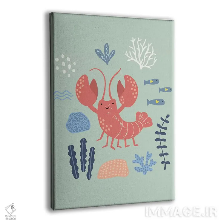 تابلو زیر دریا VII اثر کارولین آلفردز - نمای پرسپکتیو محصول