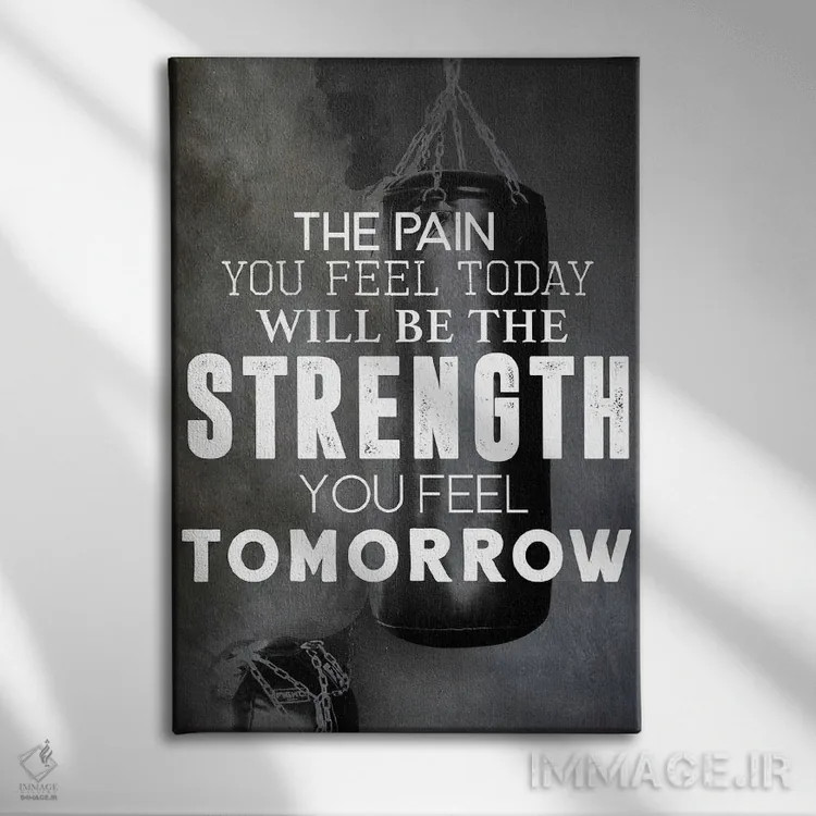 تابلو قدرت فردا اثر طراحی CAD (استودیو طراحی دیجیتال) - نمای روبهرو روی دیوار