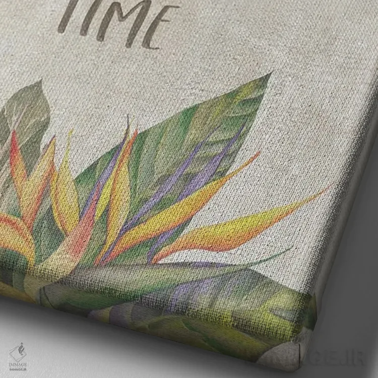 تابلو تو در زمان جزیره هستی (حس آرامش تعطیلات) اثر طراحی CAD (استودیو طراحی دیجیتال) - نمای نزدیک بافت بوم