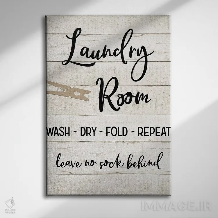 تابلو سنجاق رخت I اثر طراحی CAD (استودیو طراحی دیجیتال) - نمای روبهرو روی دیوار