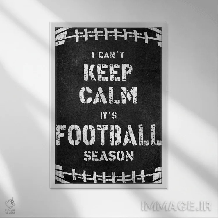 تابلو نمیتوانم آرام بمانم اثر طراحی CAD (استودیو طراحی دیجیتال) - نمای قابدار سفید