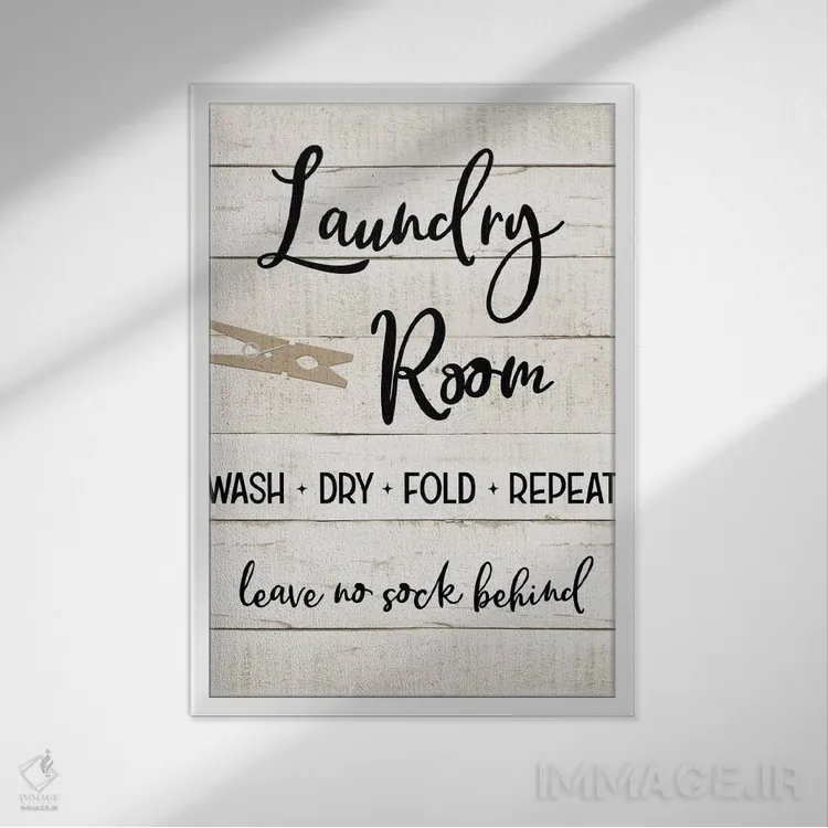 تابلو سنجاق رخت I اثر طراحی CAD (استودیو طراحی دیجیتال) - نمای قابدار سفید