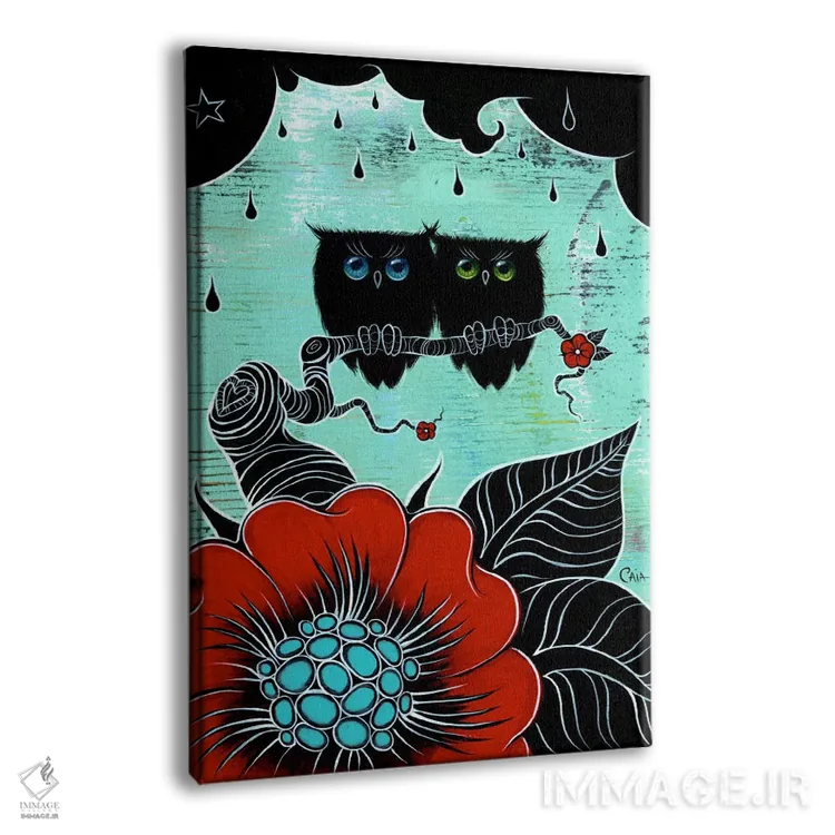 تابلو دو هوت (صدای جغد) اثر کایا کوپمن - نمای پرسپکتیو محصول