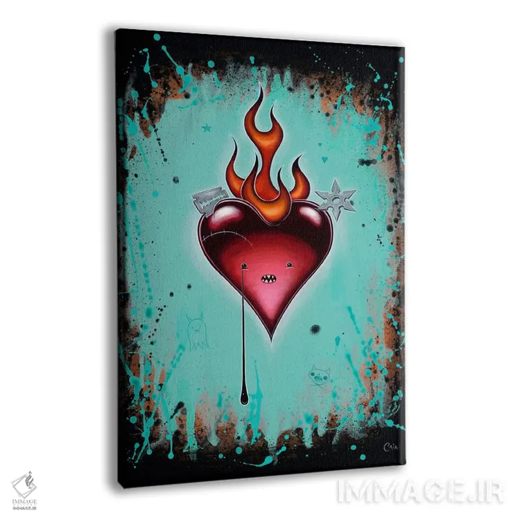 تابلو آنجا بیرون خطرناک است اثر کایا کوپمن - نمای پرسپکتیو محصول