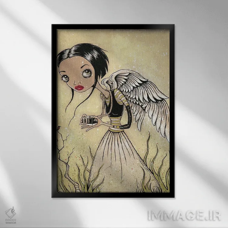 تابلو لایکا (برند دوربین) اثر کایا کوپمن - نمای قابدار مشکی