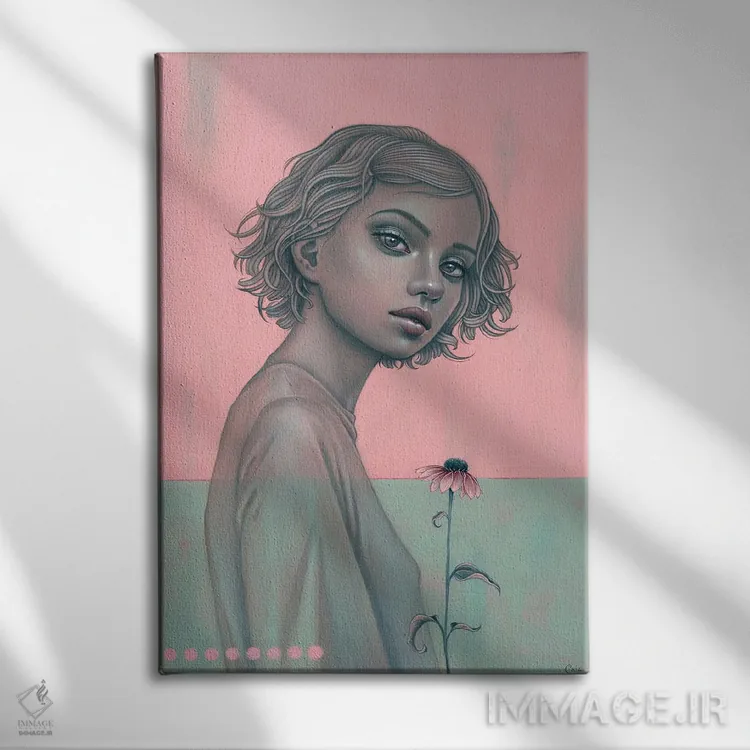 تابلو نظر کوتاه اثر کایا کوپمن - نمای روبهرو روی دیوار