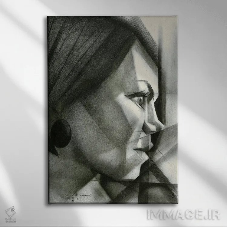 تابلو جولیا فیلامنت (نام خاص) اثر کُرنه آکرز - نمای روبهرو روی دیوار