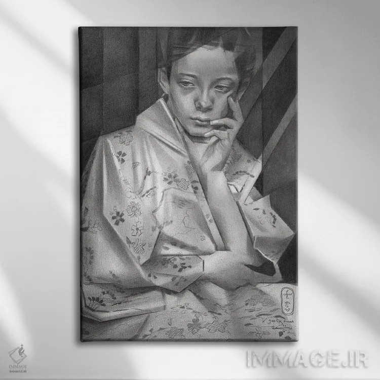 تابلو گیشه کوواک (نام خاص هلندی) اثر کُرنه آکرز - نمای روبهرو روی دیوار