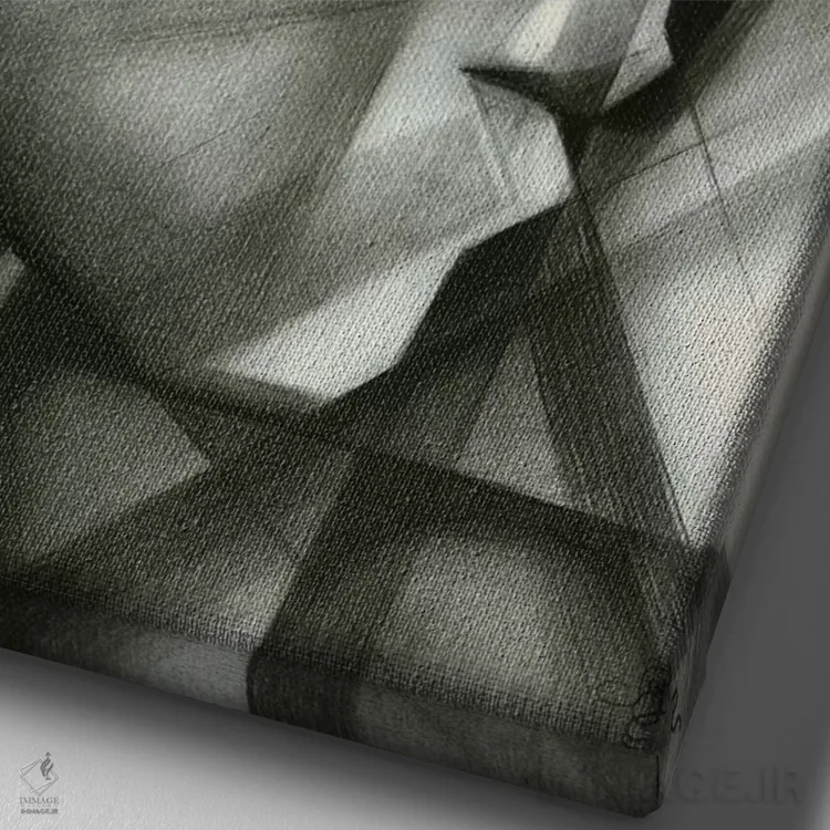 تابلو جولیا فیلامنت (نام خاص) اثر کُرنه آکرز - نمای نزدیک بافت بوم