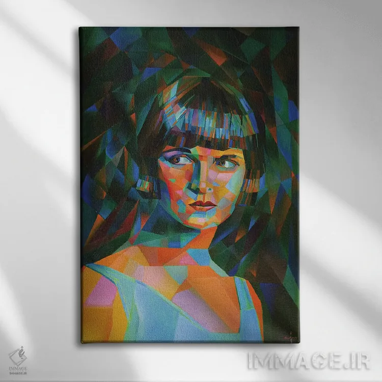 تابلو لوییز بروکس (نام خاص) اثر کُرنه آکرز - نمای روبهرو روی دیوار