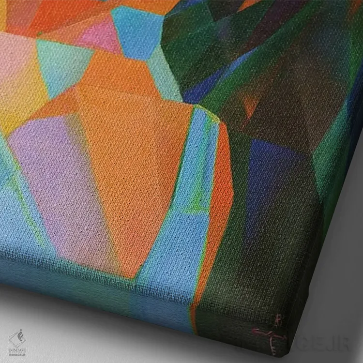 تابلو لوییز بروکس (نام خاص) اثر کُرنه آکرز - نمای نزدیک بافت بوم