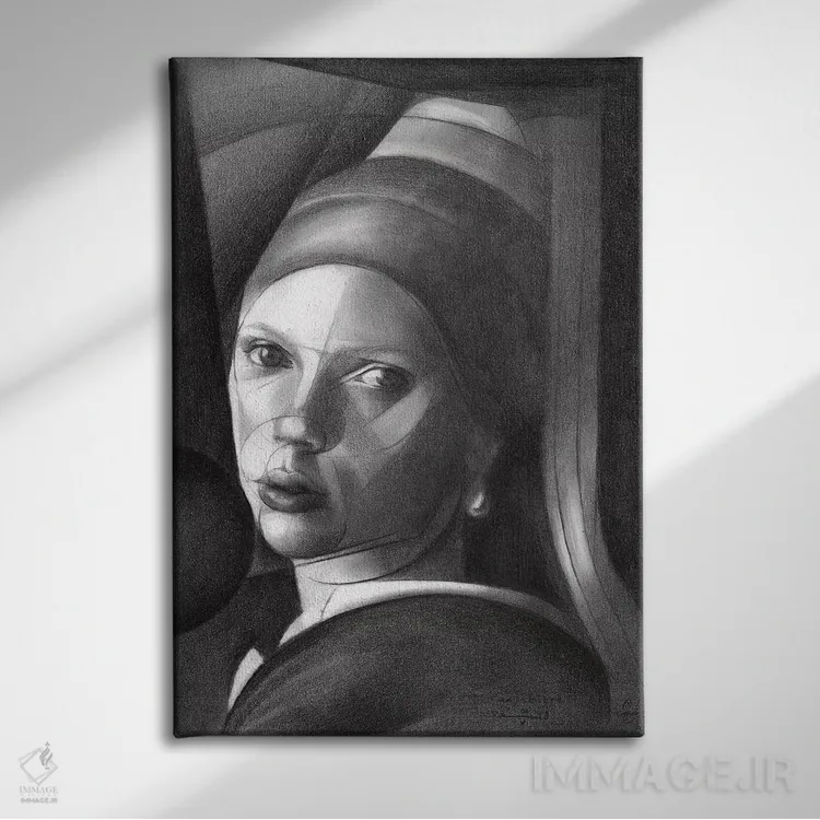 تابلو بیعنوان ۱ اثر کُرنه آکرز - نمای روبهرو روی دیوار