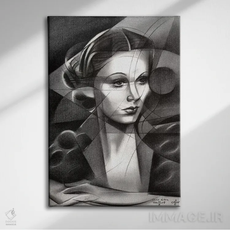 تابلو بیعنوان ۲ اثر کُرنه آکرز - نمای روبهرو روی دیوار