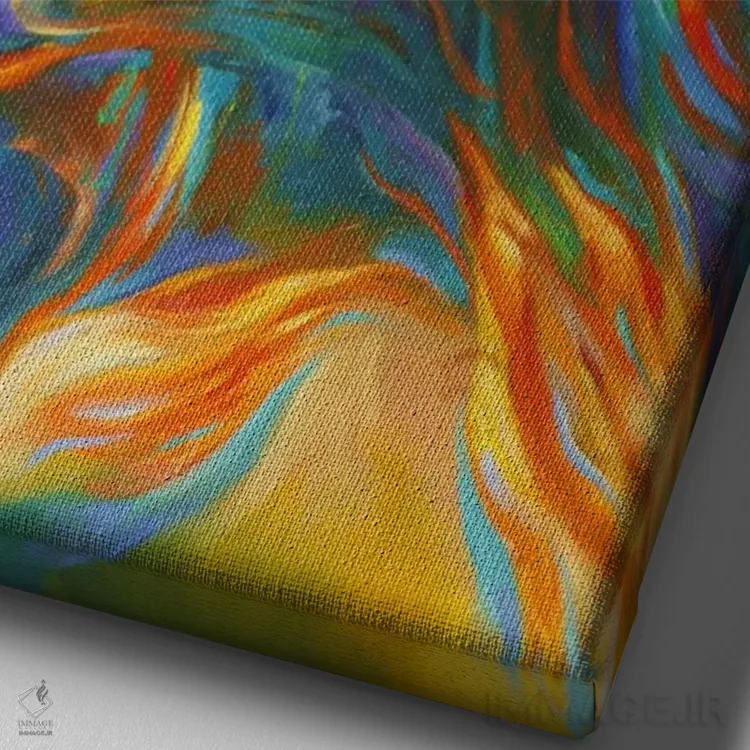 تابلو مری پیکفورد (نام خاص) اثر کُرنه آکرز - نمای نزدیک بافت بوم