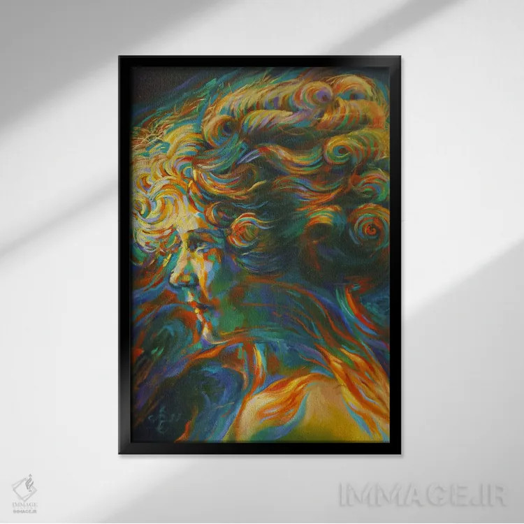 تابلو مری پیکفورد (نام خاص) اثر کُرنه آکرز - نمای قابدار مشکی