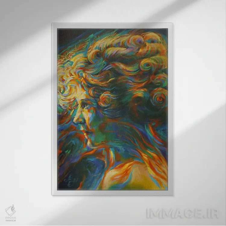 تابلو مری پیکفورد (نام خاص) اثر کُرنه آکرز - نمای قابدار سفید