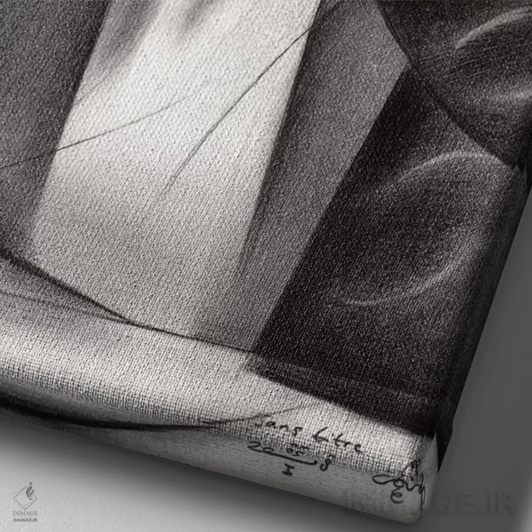 تابلو بیعنوان ۲ اثر کُرنه آکرز - نمای نزدیک بافت بوم