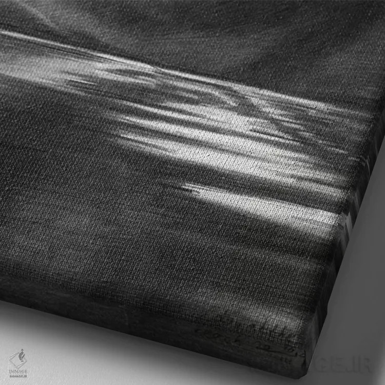 تابلو یک روز در ساحل اثر کُرنه آکرز - نمای نزدیک بافت بوم