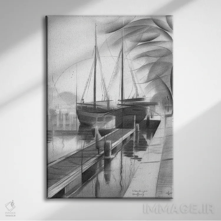 تابلو فلارباورگن (نام شهر هلند) اثر کُرنه آکرز - نمای روبهرو روی دیوار