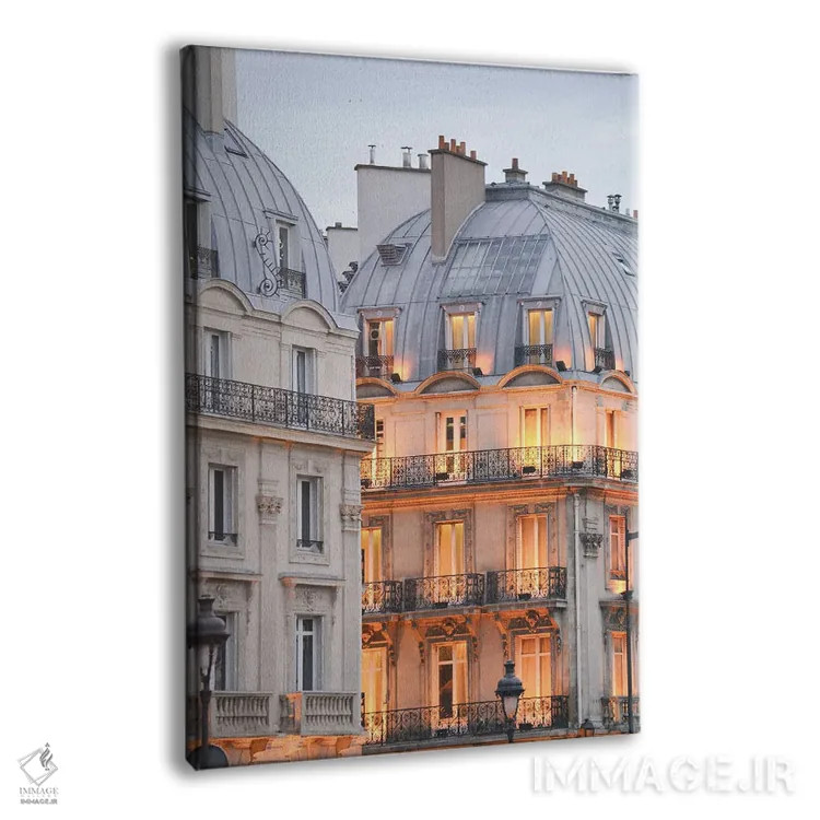 تابلو درخشش طلایی در شهر نور اثر کارینا اوکولا - نمای پرسپکتیو محصول