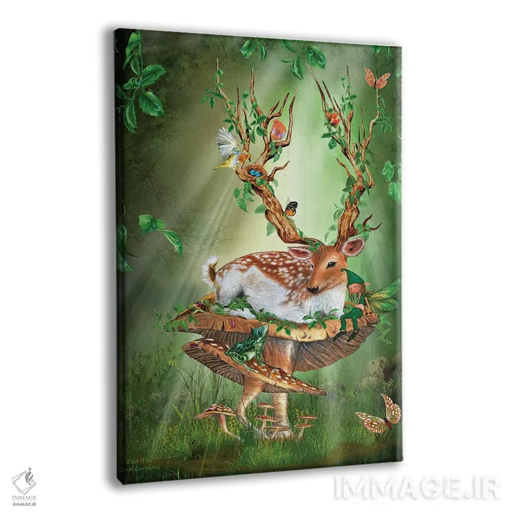 تابلو درخت گوزن (نقاشی فانتزی) اثر کارول کاوالاریس - نمای پرسپکتیو محصول