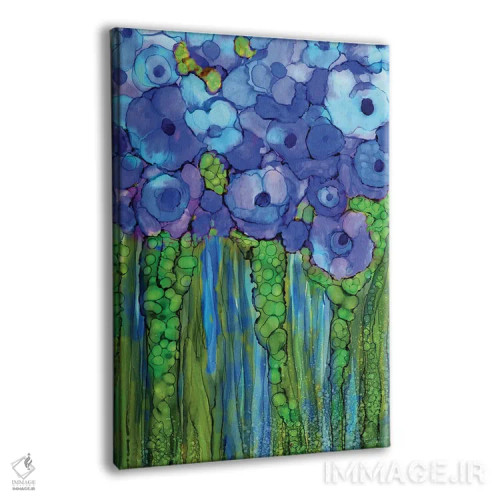 تابلو شکوفههای خشخاش اثر کارول کاوالاریس - نمای پرسپکتیو محصول