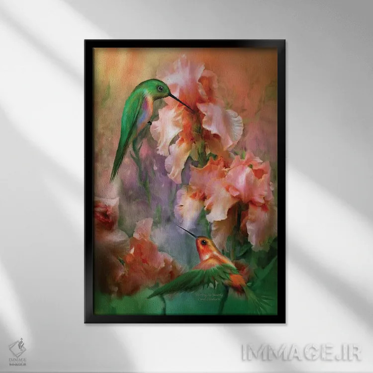 تابلو چه شیرین دلبری میکنی اثر کارول کاوالاریس - نمای قابدار مشکی