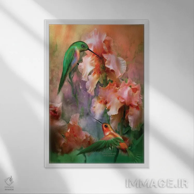 تابلو چه شیرین دلبری میکنی اثر کارول کاوالاریس - نمای قابدار سفید