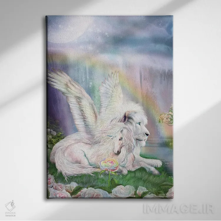 تابلو فراتر از خیال اثر کارول کاوالاریس - نمای روبهرو روی دیوار