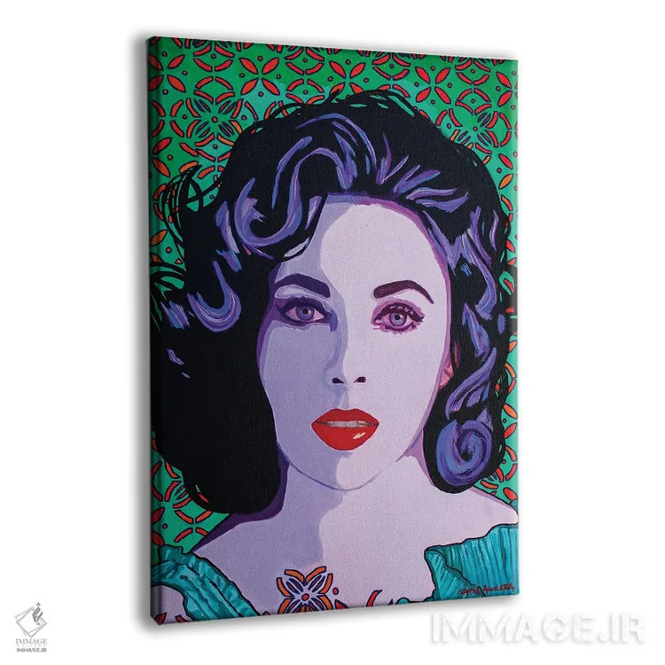 تابلو چشمهای بنفش اثر کلودیا آگیلرا - نمای پرسپکتیو محصول